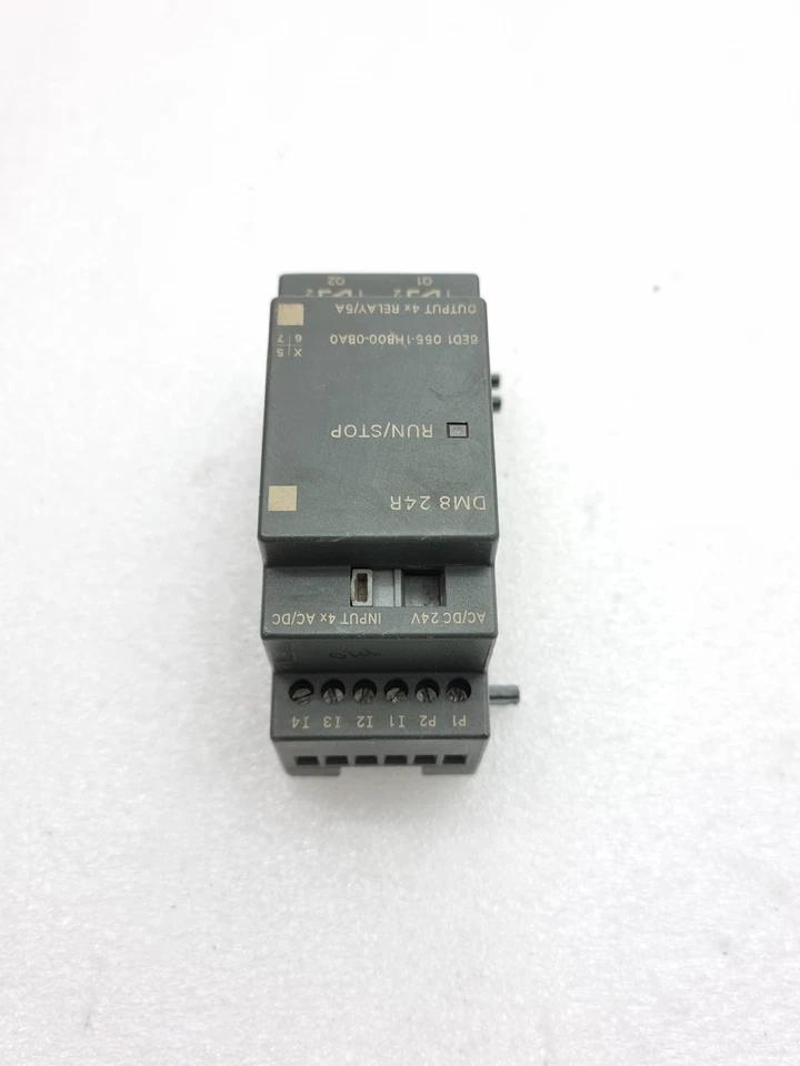 6ED1055-1HB00-0BA0 | Siemens | Logo! DM8 24R, Expansion Module, 24Vdc, Used
